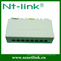 Патч-панель 1u 10inch 8 port cat5e rj45 stp